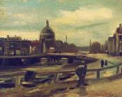 文森特 威廉 梵高 : 从中央车站看阿姆斯特丹的景色